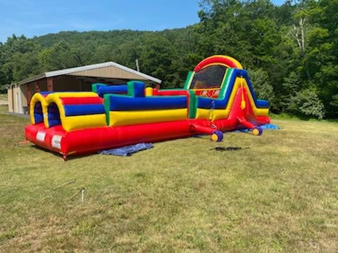 Colorful Slide Obstacle Course