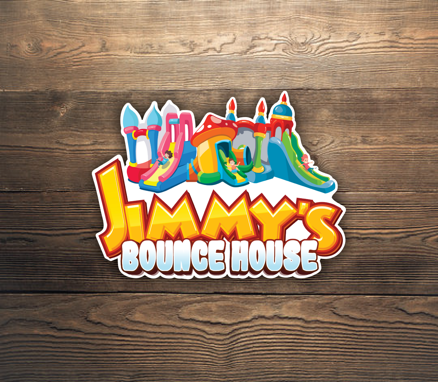 Jimmy's Bounce House Stickers
